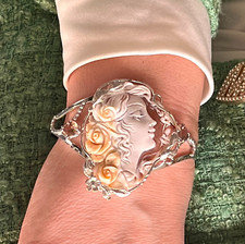 Bracciale Cammeo Romano, Look Antico Gioielli Bracciale Vintage Stile Italiano