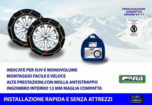 Catene neve per - neve, mm.12