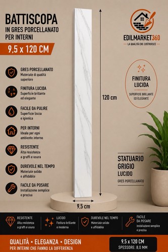 1pz battiscopa - (120cm),