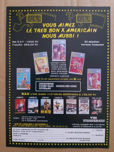 Publicité vhs trade ad - -,