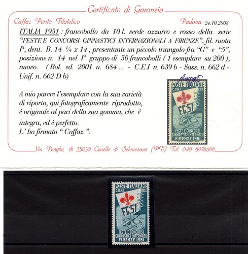 Ginnici lire 662d - n.,