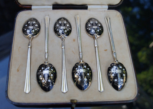 Set cucchiaini art deco - set, 6