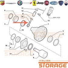 FIAT PUNTO SPORTING 1.2 16V INGRANAGGIO CONTACHILOMETRI NUOVO ORIGINALE 46775508