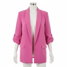Blazer Zara donna grande rosa