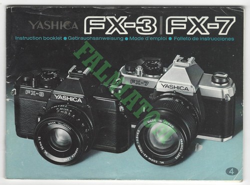 Manuale yashica fx 7 - manuale, fx-3