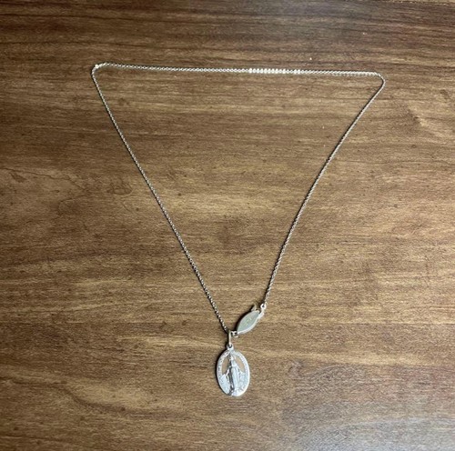 Collana medaglia maria argento - medaglia,