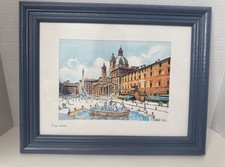 Set pittura acquerello Piazza