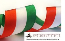 NASTRO IN TESSUTO TRICOLORE CM