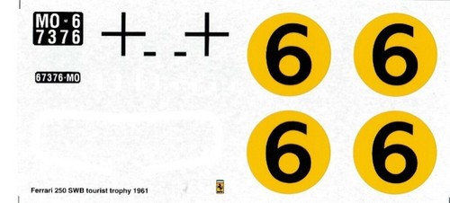 Decal ferrari 250gt - ferrari, swb