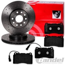 Brembo DISCHI FRENO FORATI + PASTIGLIE ANTERIORI adatti per ALFA ROMEO GIULIETTA 940