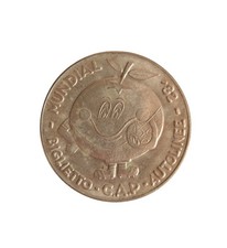 *HH* Medaglia Gettone Calcio Mondiale 1982 Mundial Biglietto Cap Autolinee Bus 