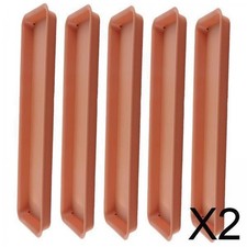 2x 5x Sottovasi per Piante, Vassoi Rettangolari per Piante, Sottovasi per Vasi