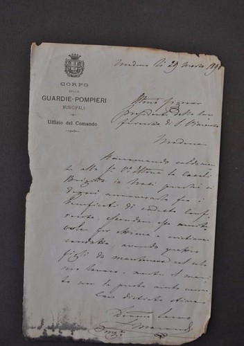 Lettera pompieri vigili del - pompieri,
