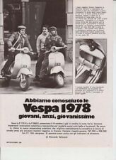 advertising news test MOTO PIAGGIO VESPA P 125 X P200 E  1978 SCOOTER EPOCA