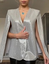 Zara paillettes argento