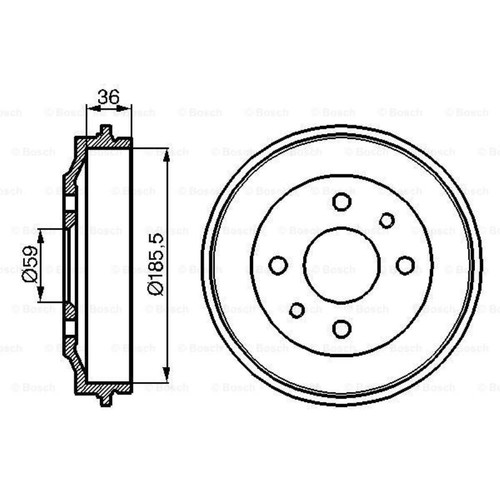 Bosch tamburi freni posteriori - bosch,