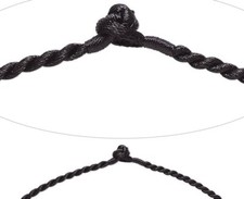 Cordoncino Collana, 2 Nero 20"