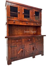 CREDENZA CRISTALLIERA RUSTICA