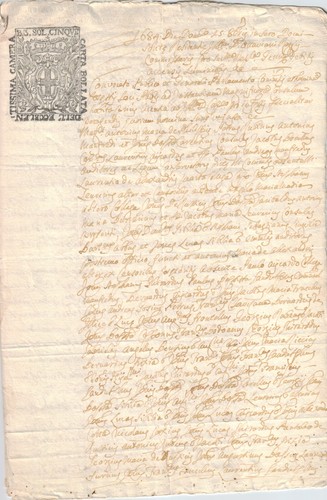 1684 genova carta bollata - 1684,