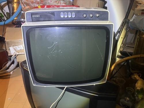 Televisore vintage mivar crt - televisore,