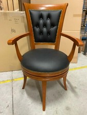 POLTRONA GIREVOLE VERA PELLE