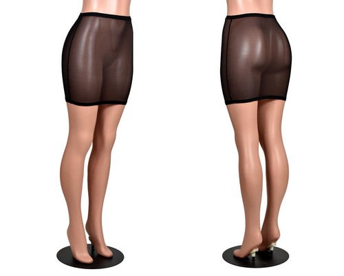 Minigonna rete nera - minigonna, a
