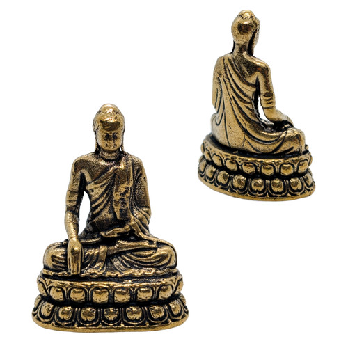 Mini brass copper buddha - copper,