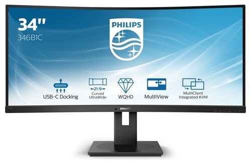 Philips monitor curvo va - philips, 34
