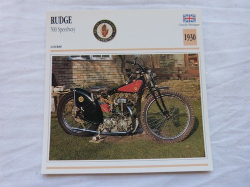 Fiche photo moto - fiche, rudge