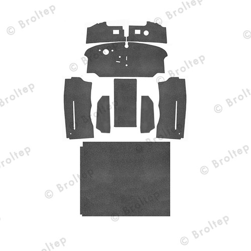 Tappeto interno per bulli - interno, vw-bulli