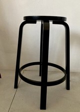 Rare Stool Artek Black Design