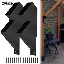 Staffe per pergola in ferro nero migliorano la stabilità di gazebo e cabine di