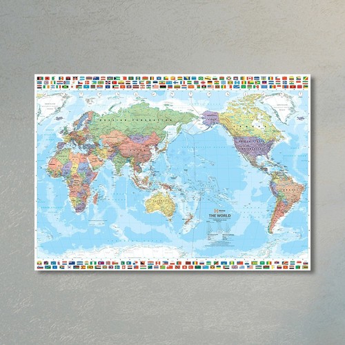 Mappa del mondo bandiere - mondo,