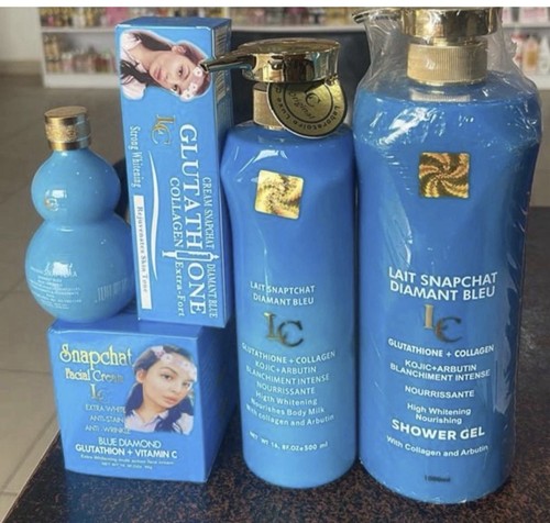 Snapchat diamant bleu set gel - snapchat,
