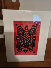 Stampa lino ispirata a Twin