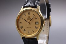 Orologio Vintage Anni 80 Omega De Ville Cal.1325 Oro Quadrante Romano Quarzo ...