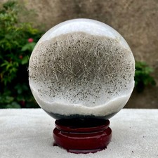 2LB raro minerale di ferro fosforo magnesio miniera sorriso aperto sfera di cristallo guarigione