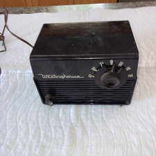 radio portatile a valvole vintage 1954 modello Westinghouse H-447T4 marrone retrò B15