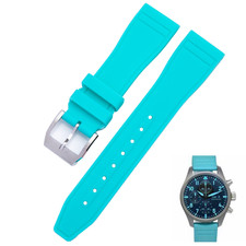 Light Blue Rubber Strap Band