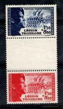 Francia 1942 Yv. 565-566a nuovo di zecca 100% tricolore Legione