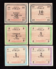 LOTTO 1 2 5 10 AM LIRE ALLIED