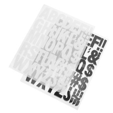  10 fogli di lettere termoadesive per abbigliamento: adesivi con alfabeto