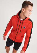 FELPA CON CAPPUCCIO E CERNIERA TRIBUTO DUCATI CORSE S M L XL 2XL