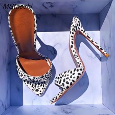 Ciabatte donna estive crine di cavallo scarpe tacco super alto sandali stiletto festa