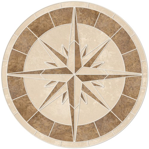 Medaglione piastrelle mosaico
