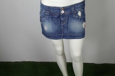 TAKE TWO GONNA MINIGONNA DONNA JEANS TAG SIZE 29