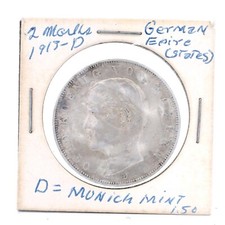 Moneta Da 3 Mark In Argento