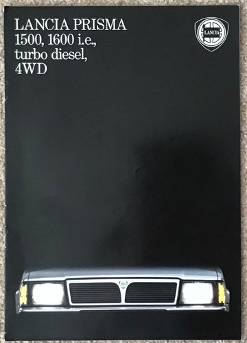 Lancia prisma range brochure - prisma,