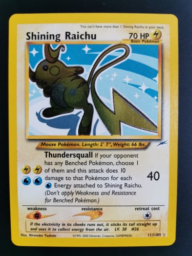 Shining raichu holo - holo,