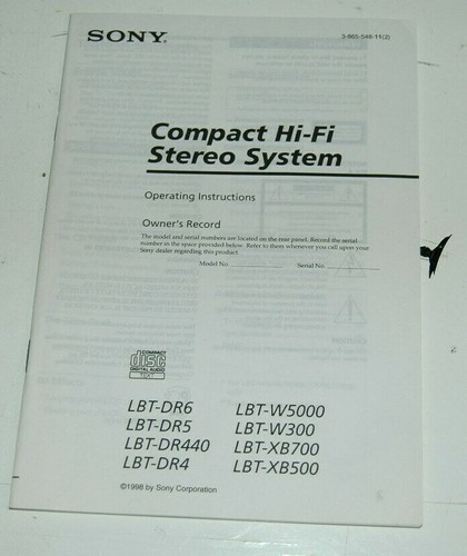 Sony compact impianto - hi-fi,